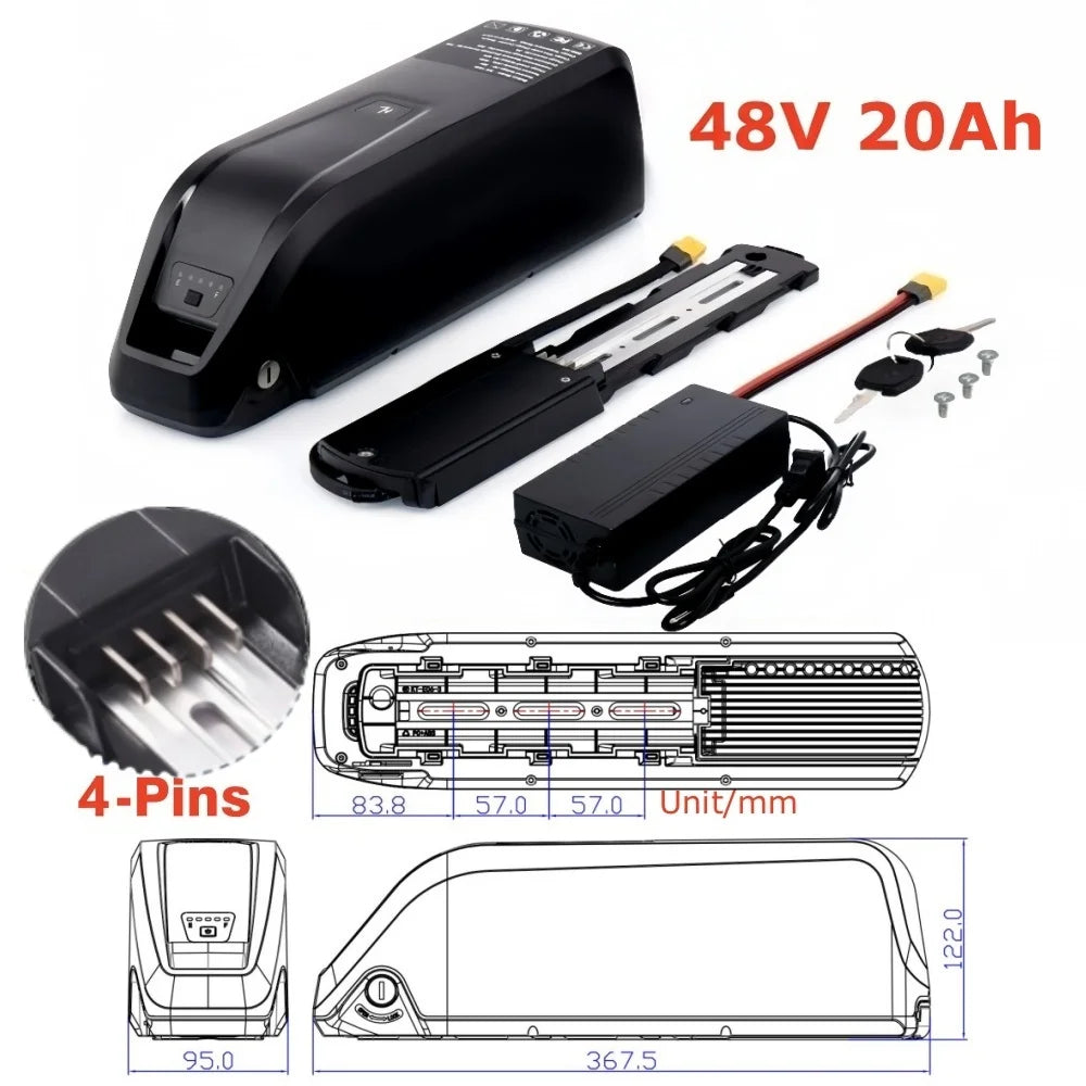 Aleaivy Hailong Battery 36V 10AH 15Ah 20Ah for Bafang BBS02 BBS03 BBSHD Motor Hailong Motor Electric Kit hailong 1 48v battery