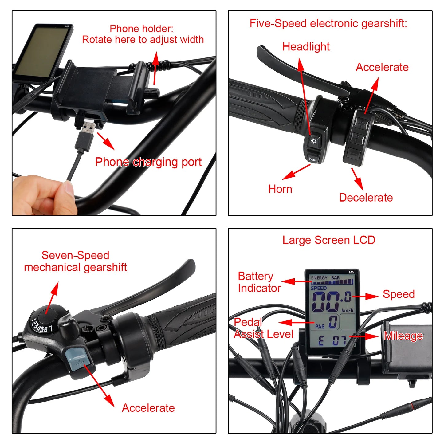 Artudatech 18" 48V 13AH 350W (peak 525W) Foldable Electric Trike for Adults 3 wheel e-trike Variable speed with IPX7 Display