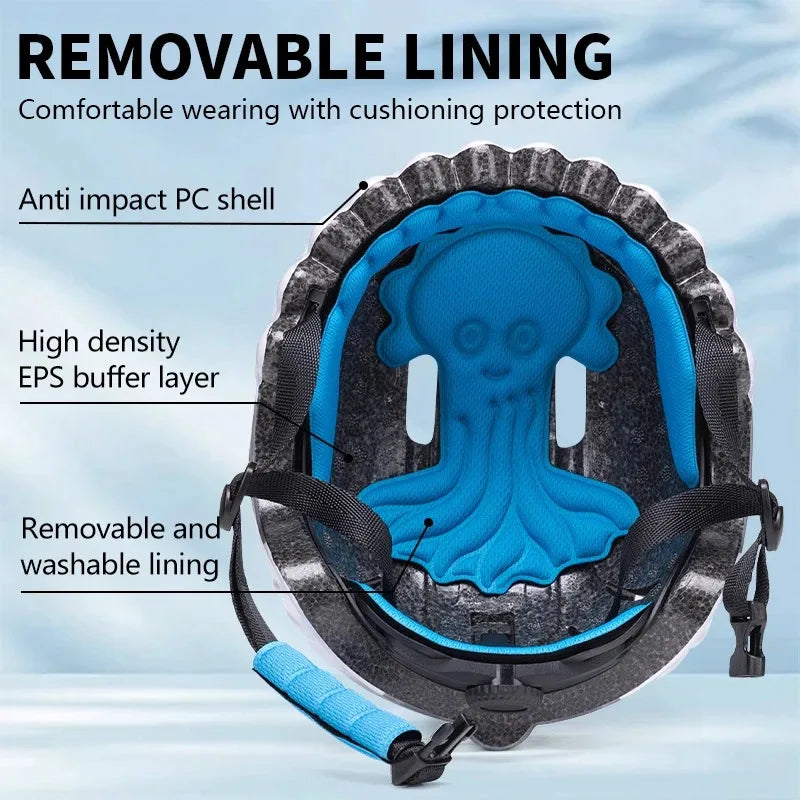 Eastinear Children's Bicycle Helmet Children's Sports Safety Protection Equipment Balance Bike Skateboard Rotation Safety Helmet