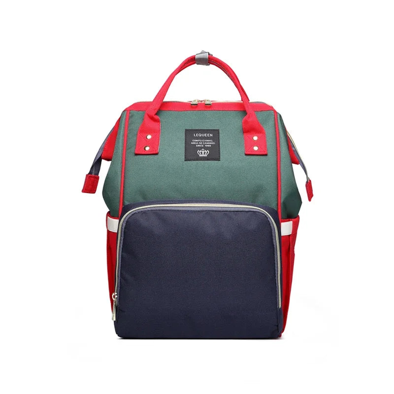 Lequeen Mummy Maternity Diaper Bag Backpack Nappy Bag Large Capacity Stroller Bag Travel Diaper Backpack for Baby Care