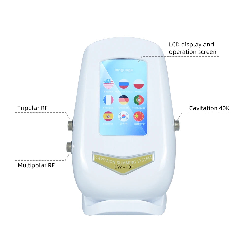 3 In 1 Body Slimming Massager Cavitation Machine Multi-Functional Device Face Body Tightening Lifting  Beauty Salon With Gel