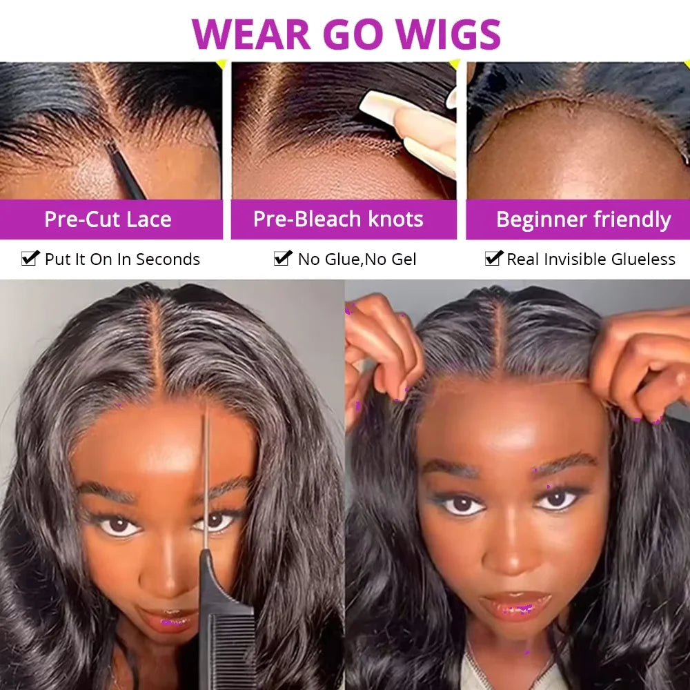 40 46 Inch 13x4 13x6 HD Bone Straight Lace Frontal Wig 360 Full Lace Front Human Hair Wigs 300% Density Glueless Wigs Human Hair