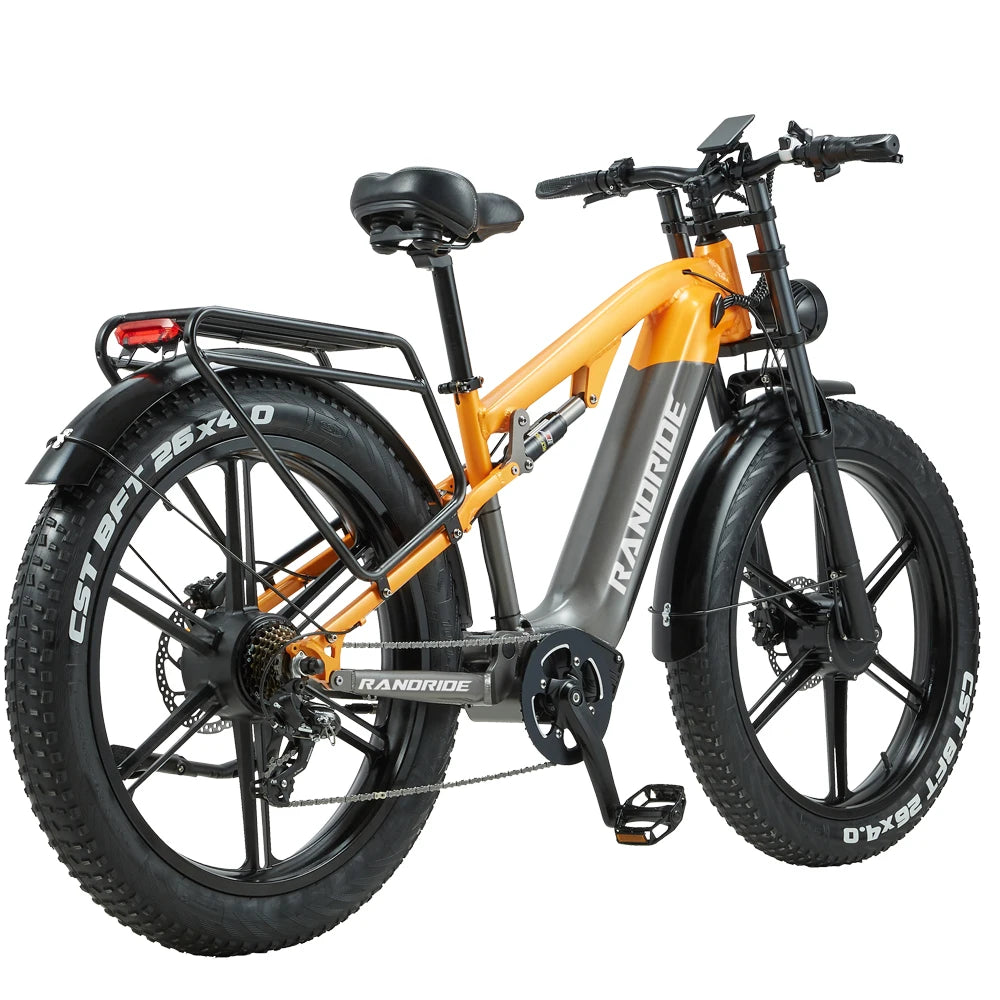 RANDRIDE YX80 2000W Dual Motor All-Terrain E-Bike 48V 20Ah Long Range Full Suspension Shimano 7-Speed Off-Road Electric Bike