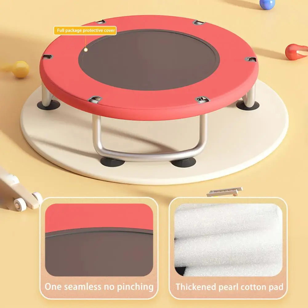 1Set Kids Trampoline Adjustable Baby Toddler Trampoline with Ocean Balls 440lbs 3-8 Years Toddler Trampoline with Enclosure Net
