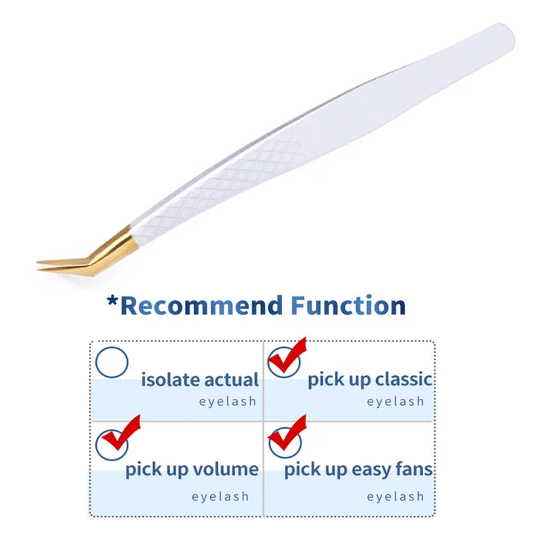 1PC False Lashes Eyelashes Extension Tweezers Mega volume Mink Make Fans Boot isolation Pliers Nail Clips Beauty make up Tools