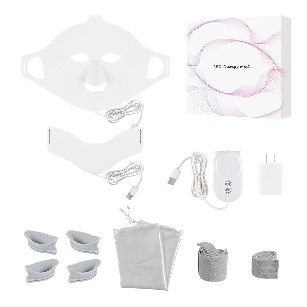 7 Colors LED Silicone Beauty Machine Skin Care Face Mask for Home Use