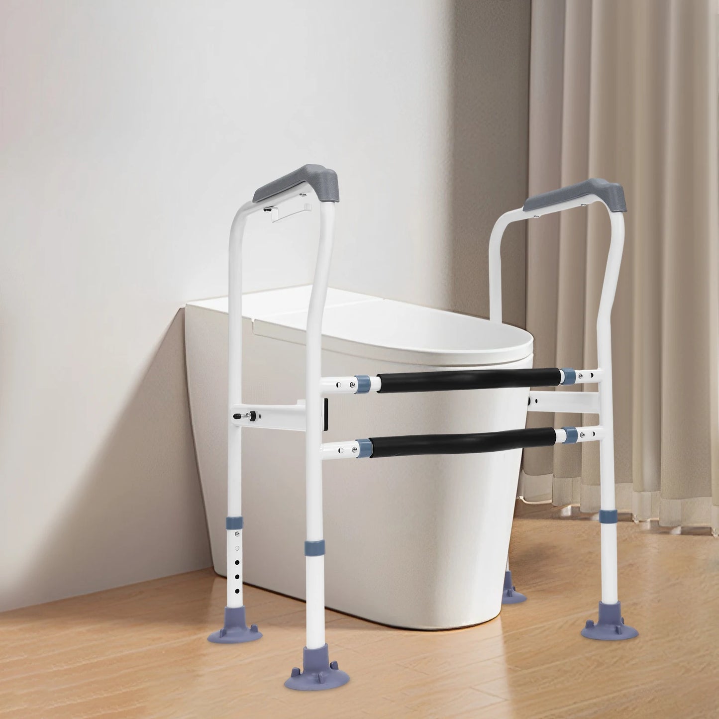Toilet Safety Rails Toilet Safety Frame for Elderly Bathroom Toilet Handrail