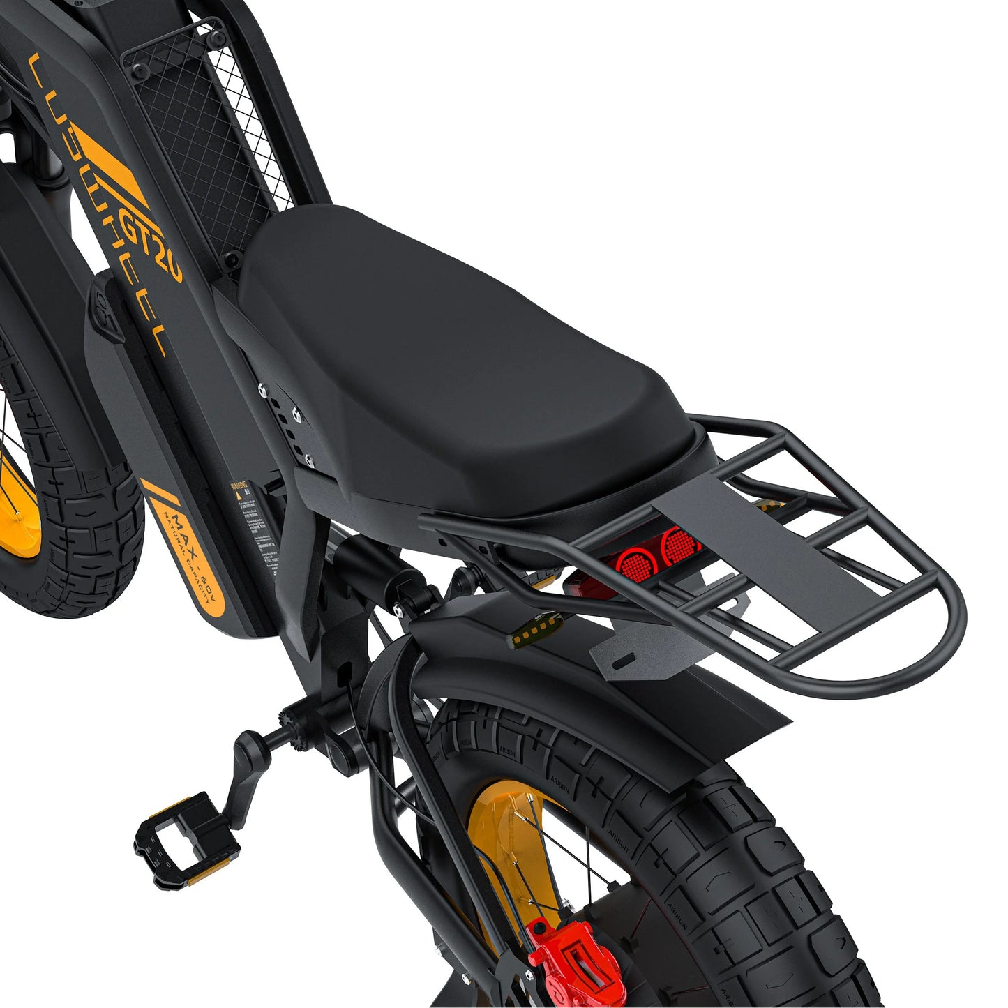 Electric Off-Road Bike COSWHEEL GT20 Max 20" 2000W 40Mph 60V 40AH(25+15) 140Mile 7 Speed Adult Unisex Full Suspension