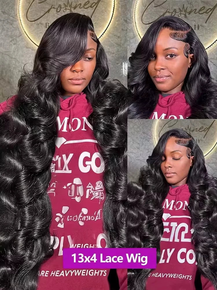 30 40 Inch Body Wave 13x6 HD Lace Frontal Wigs Human Hair Brazilian Preplucked Raw Lace Front Glueless 5x5 Closure Wig For Women