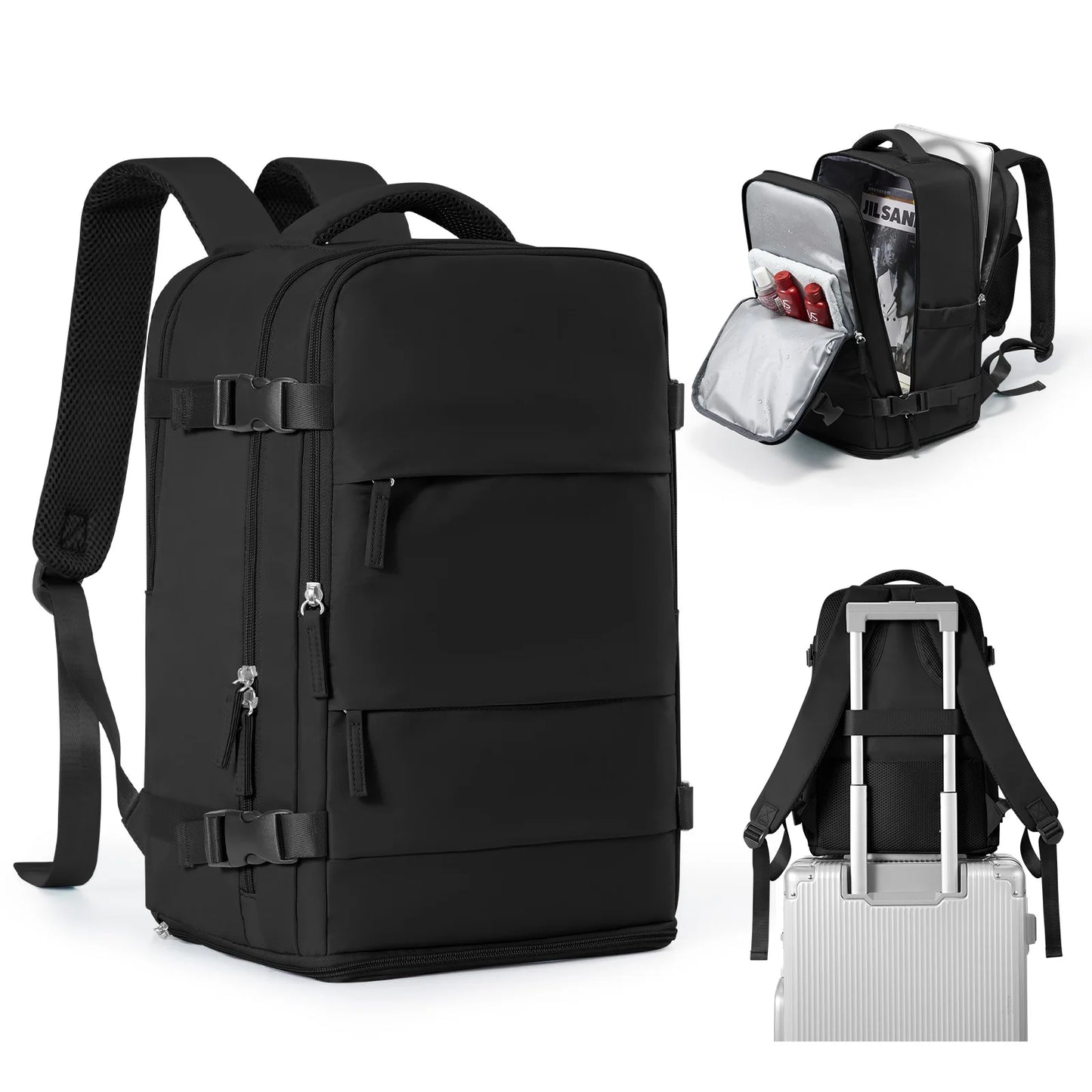 Women Men Hand Luggage Backpack Business College Laptop Travel Backpack Waterproof Carry on mochila viaje cabina avion 40x20x25