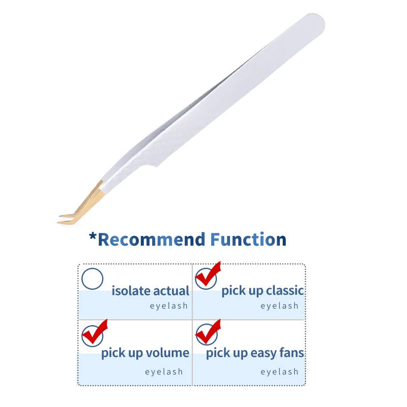 1PC False Lashes Eyelashes Extension Tweezers Mega volume Mink Make Fans Boot isolation Pliers Nail Clips Beauty make up Tools