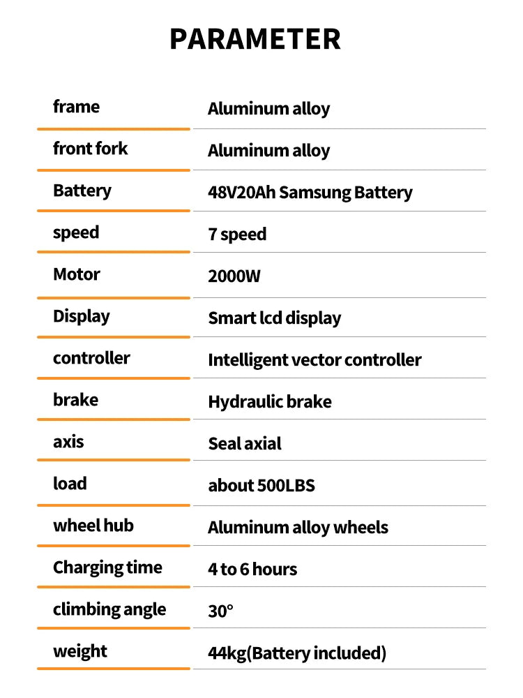 OTIDA OT80 Electric Bike 2000W Dual Motors,48V20AH Battery Long Range,26Inch MTB Electric Bicycle for Adults,Off-Road Ebike