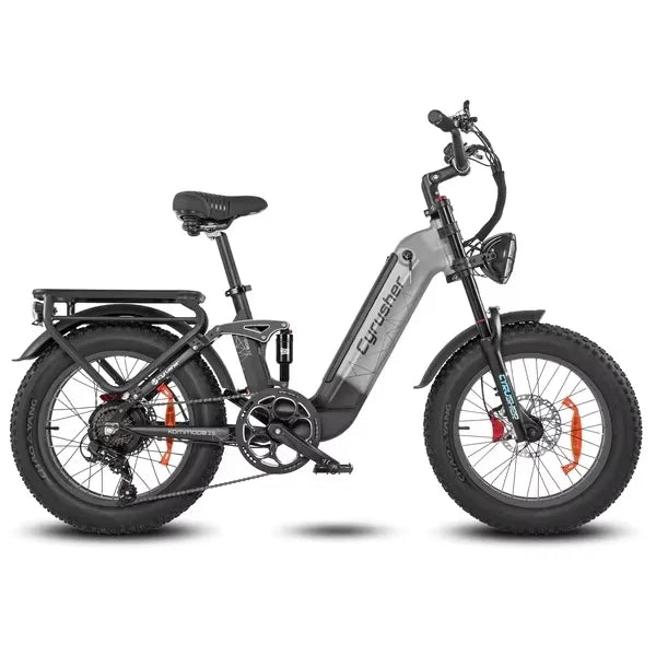 Cyrusher Kommoda 2.0 Electric Bike Step-through Full Suspension 48V 20Ah Battery Up to 68 Miles Upgrade with New Headlight