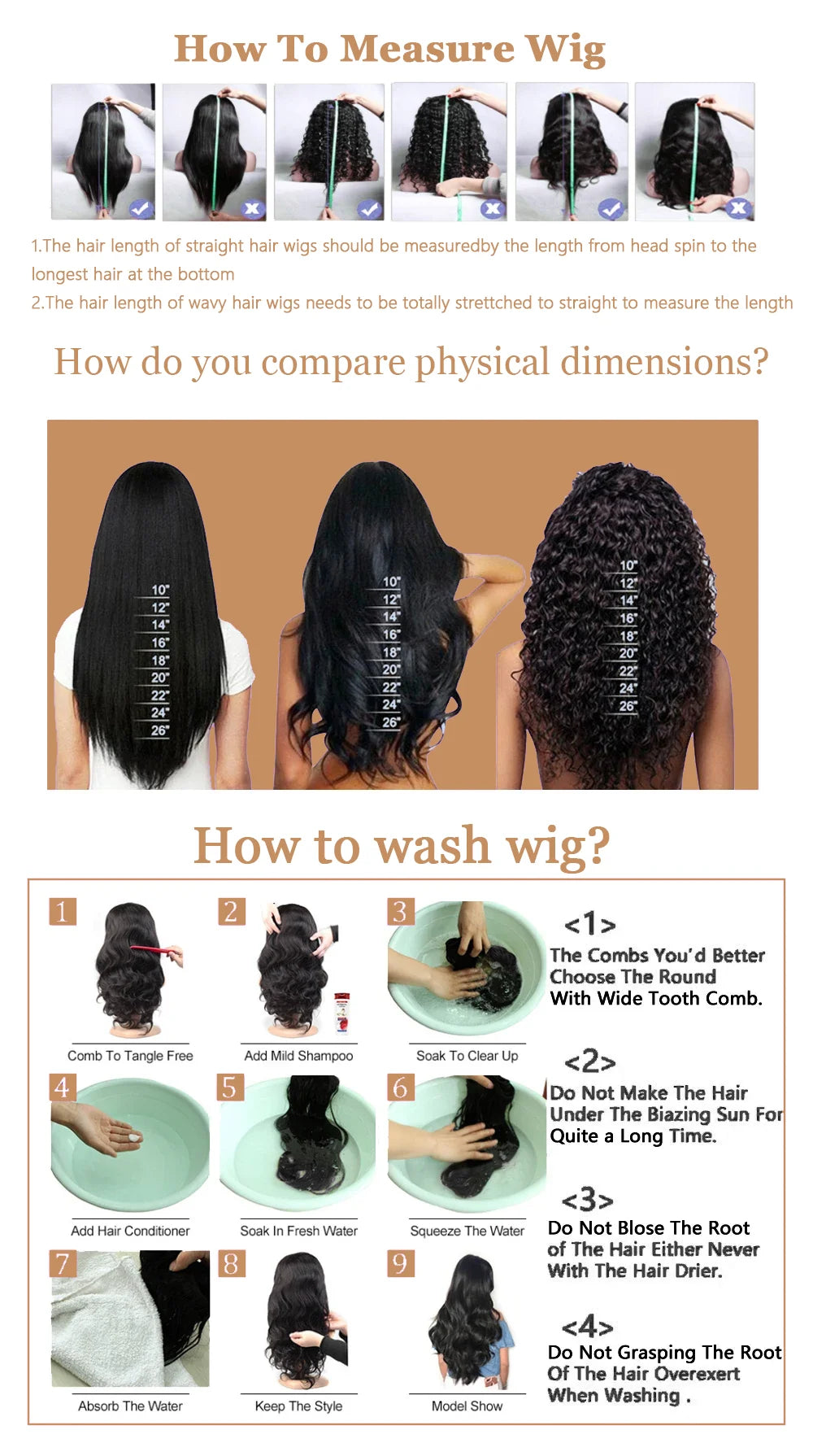 Natural Brazilian Human Hair Wig 40 Inch 200% Density Body Wave 360 5*5 13*4 13*6 HD Transparent Lace Frontal Wig for Women