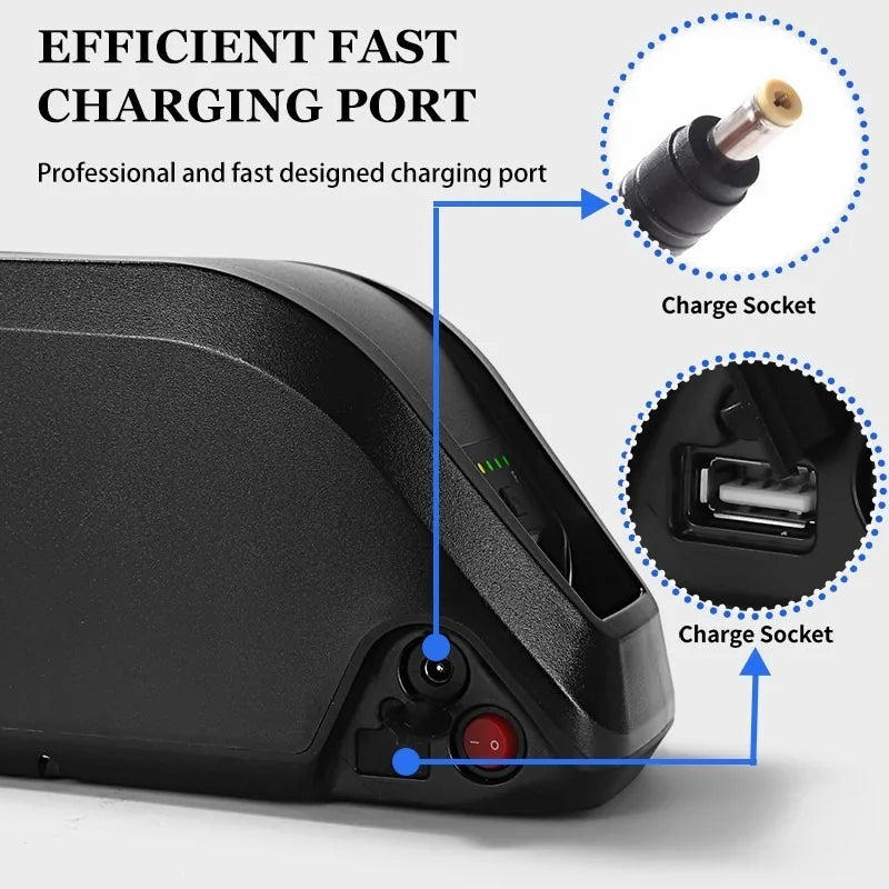 5-Pins Hailong 52V 48v 36v Battery 20Ah Li-ion E bike Battery Pack For BAFANG,Tongsheng 1000W 500W 350W Motor Electric Bike Kit