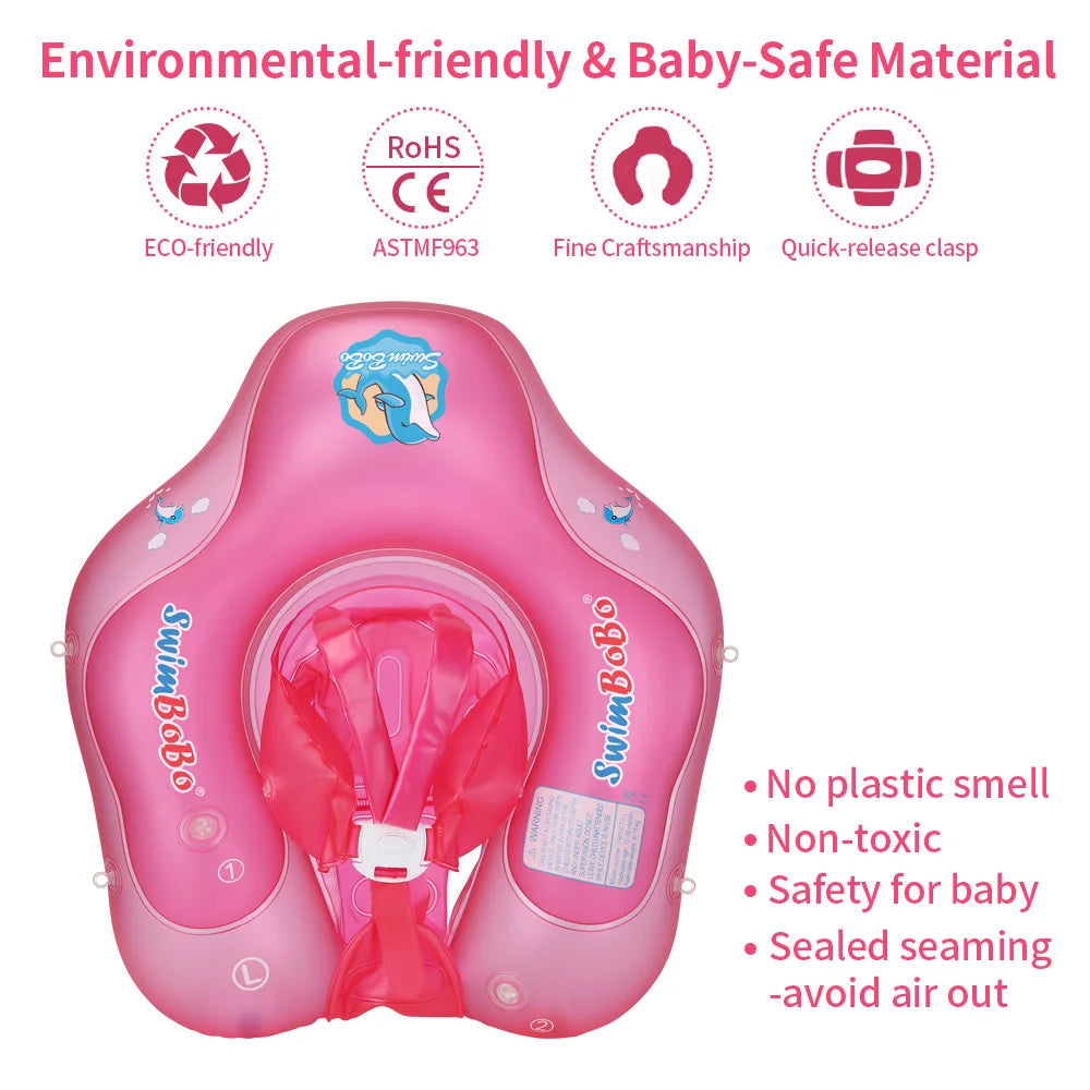 Baby Swimming Float With Canopy Inflatable Infant Ring Kids Pool Accessories Circle Bathing Summer Toys