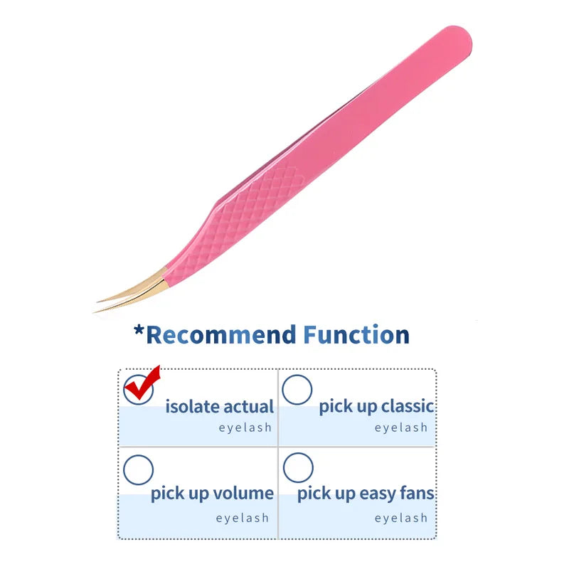1PC False Lashes Eyelashes Extension Tweezers Mega volume Mink Make Fans Boot isolation Pliers Nail Clips Beauty make up Tools