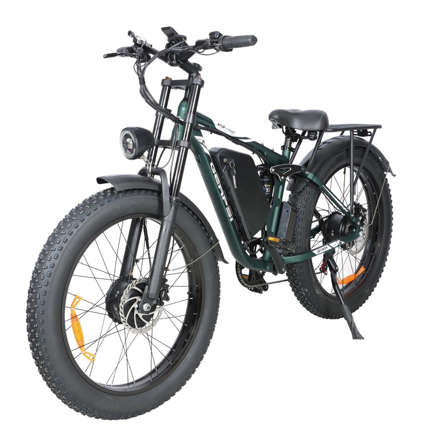 BAOLUJIE DP-2603 Adult E-bike 1500W*2 Motor 48V25Ah Battery Commute Electric Bike 26-inch Fat Tire E-Mountain Bike 21 Speeds
