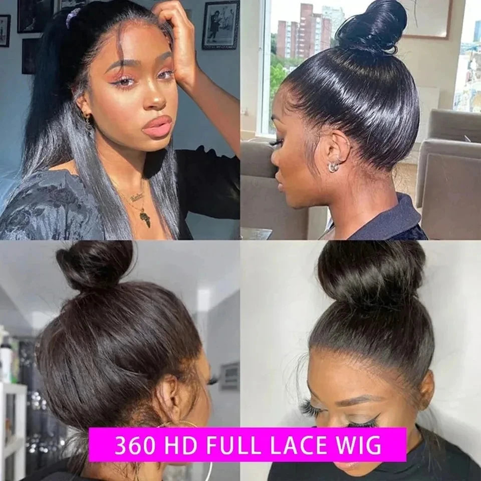 40 Inch 360 Full Lace Wig Deep Wave Frontal Wigs Brazilian Curly Human Hair Wigs Hd 360 Lace Wigs Invisible Drawstring For Women