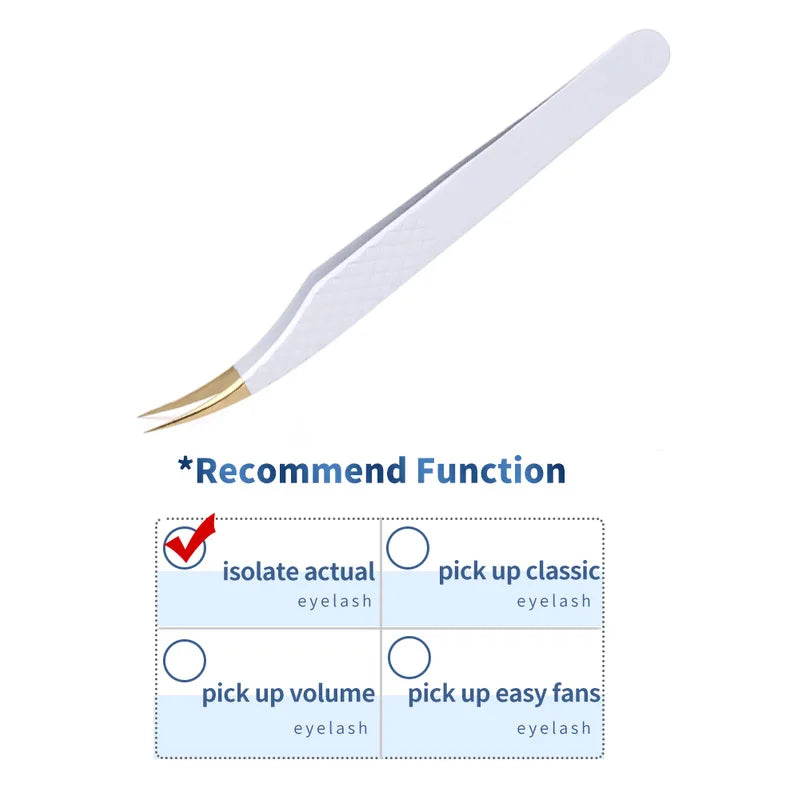 1PC False Lashes Eyelashes Extension Tweezers Mega volume Mink Make Fans Boot isolation Pliers Nail Clips Beauty make up Tools