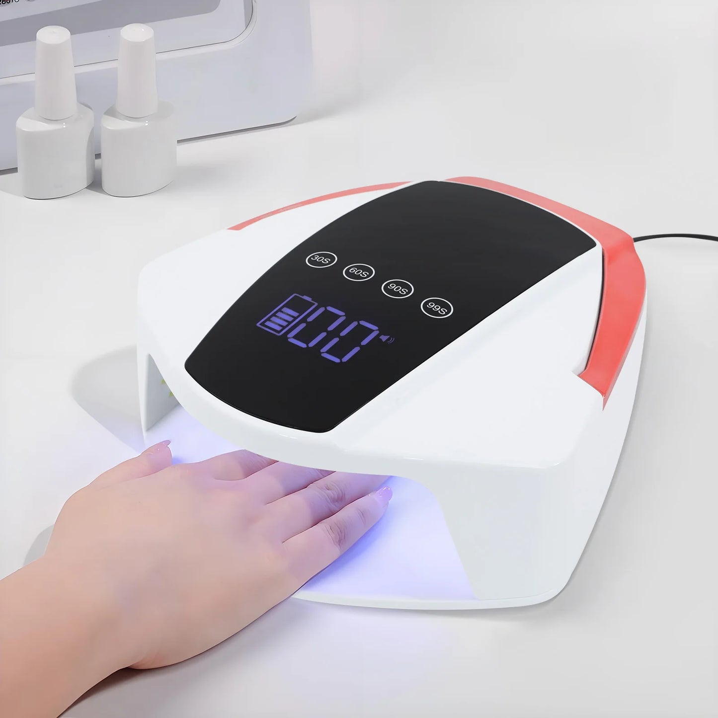 Rechargeable Nail Lamp LED Manicure Desk Lamp Automatic Sensor UV LED Nail Dryer