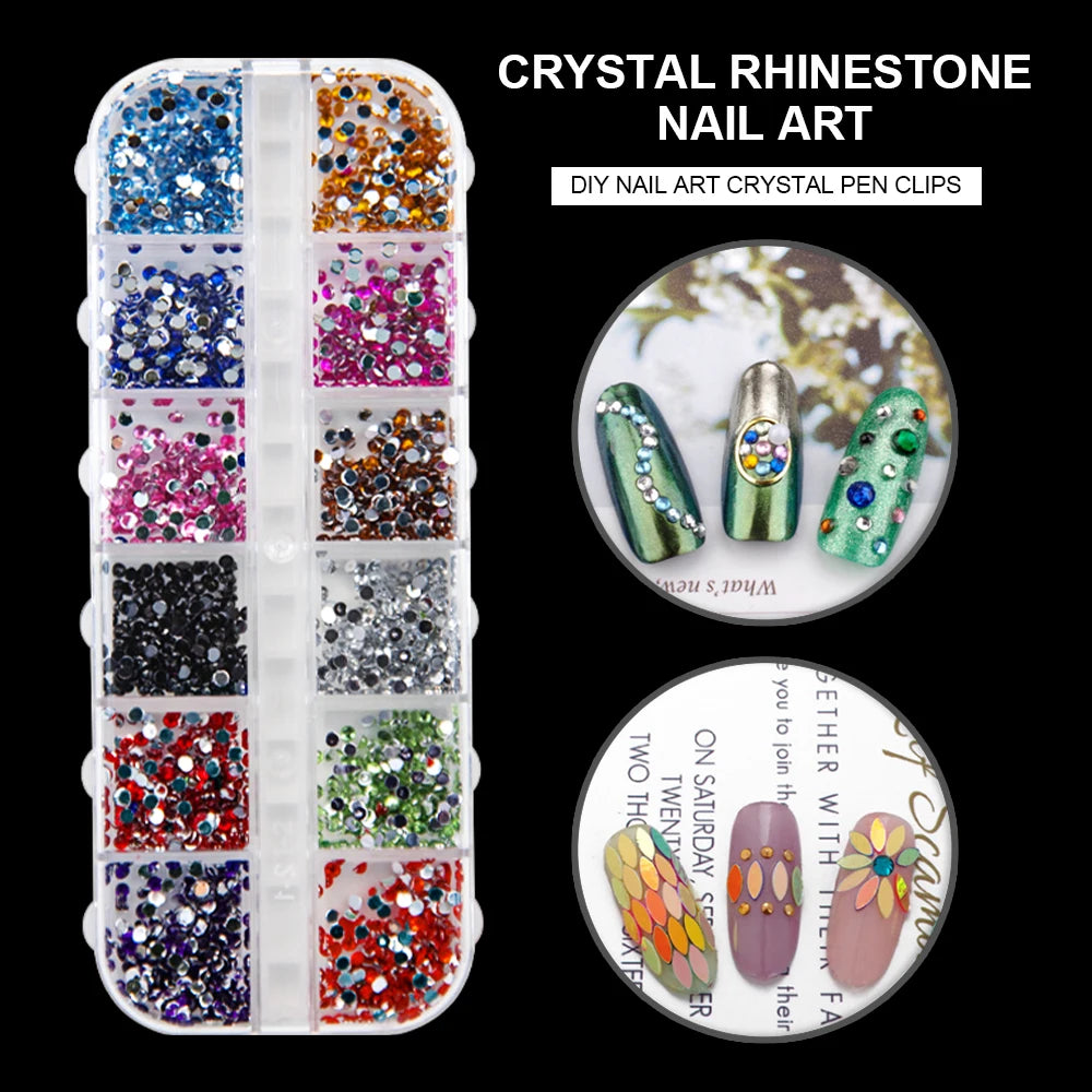 Nail Glitter Acrylic Powder Set for Beginner Manicure Crystal 3D Art DIY Carving Kit with Nails Lamp and Drill Professional Tool