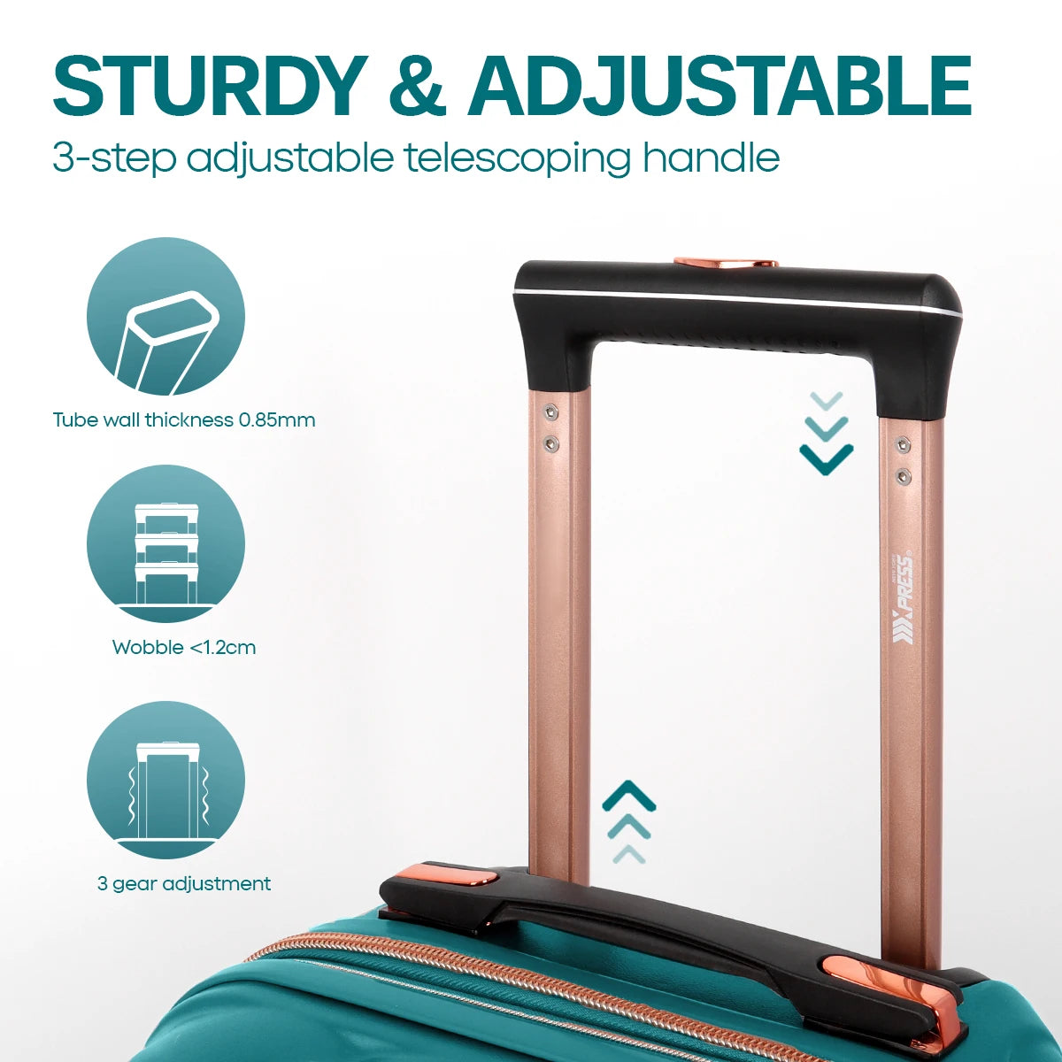 25"/29" Luggage Travel Suitcase  PP Hard Shell Lightweight Expandable Suitcase Carry On Luggage with Spinner Wheels & TSA Lock