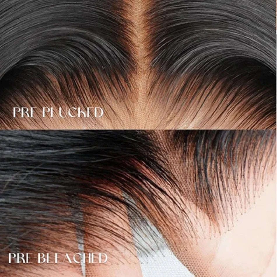 10 12inch Layered Glueless Bob Wigs Human Hair for Black Women Brown Blonde Highlight Layered Cut Bob 5x5 Lace Closure Wig