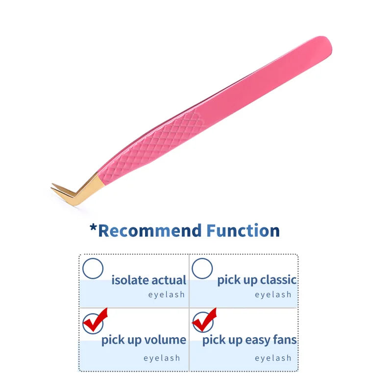 1PC False Lashes Eyelashes Extension Tweezers Mega volume Mink Make Fans Boot isolation Pliers Nail Clips Beauty make up Tools
