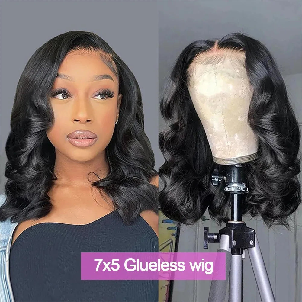 5X5 4X4 Glueless Body Wave Bob Wigs 13X4 13x6 HD Lace Frontal Wig 100% Human Hair Natural Wave Wig Short Bob Wigs of Women