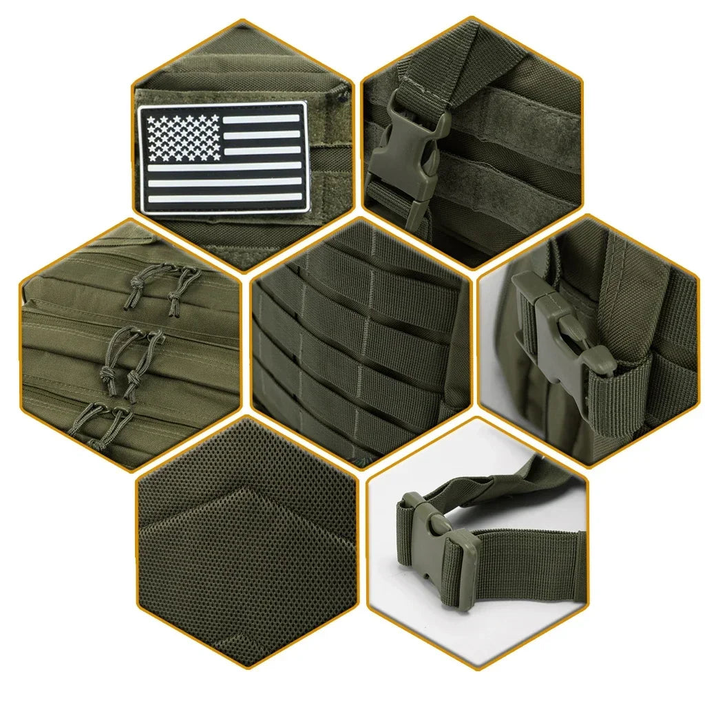 30/50L Tactical Backpacks For Man Hking Outdoor Survival  Bags 3P Assault Pack EDC Molle Pack For Trekking Hunting Bag
