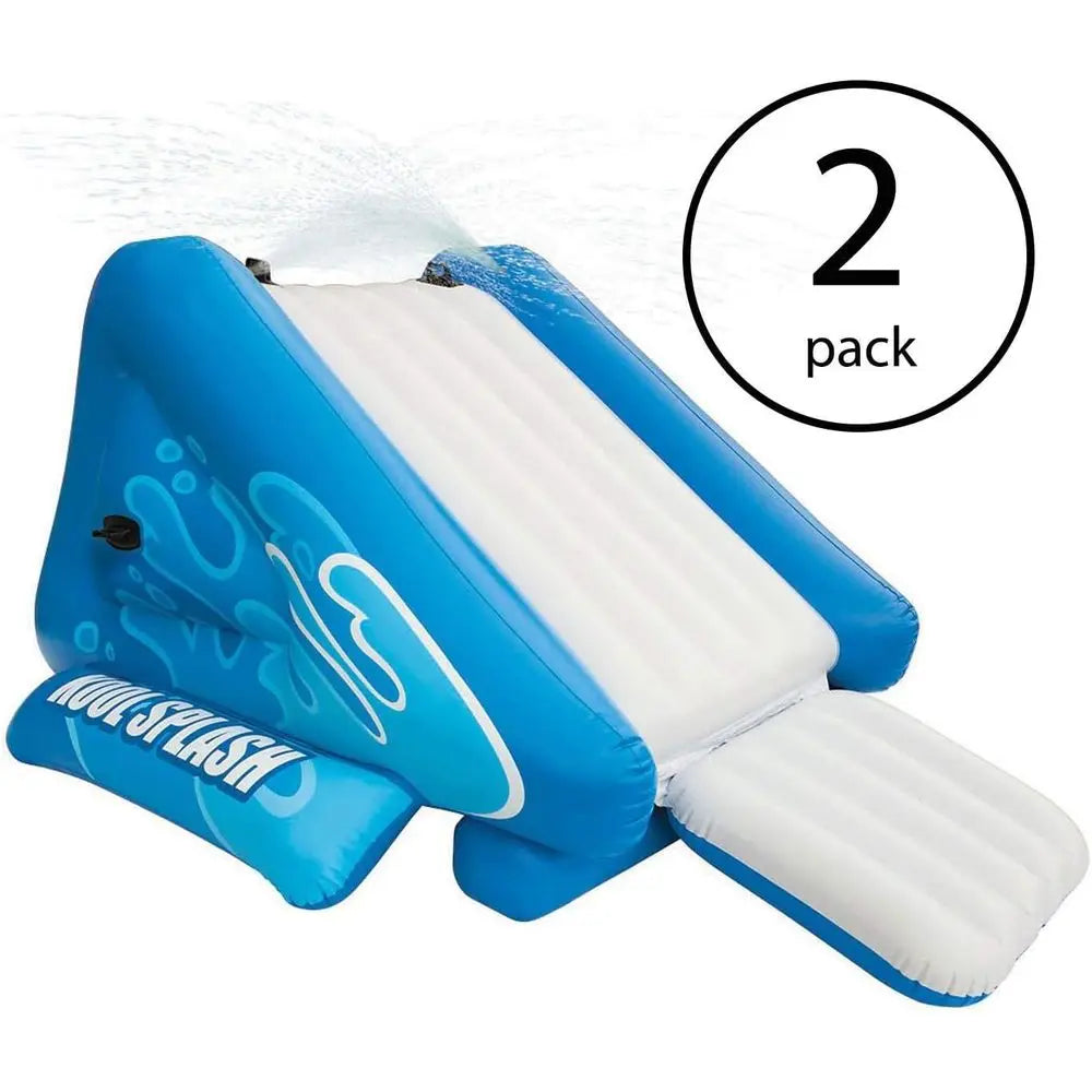 Inflatable Kool Splash Water Slide with Sprayers for Ages 6+, Play Center Pool Slide for Kids & Adults
