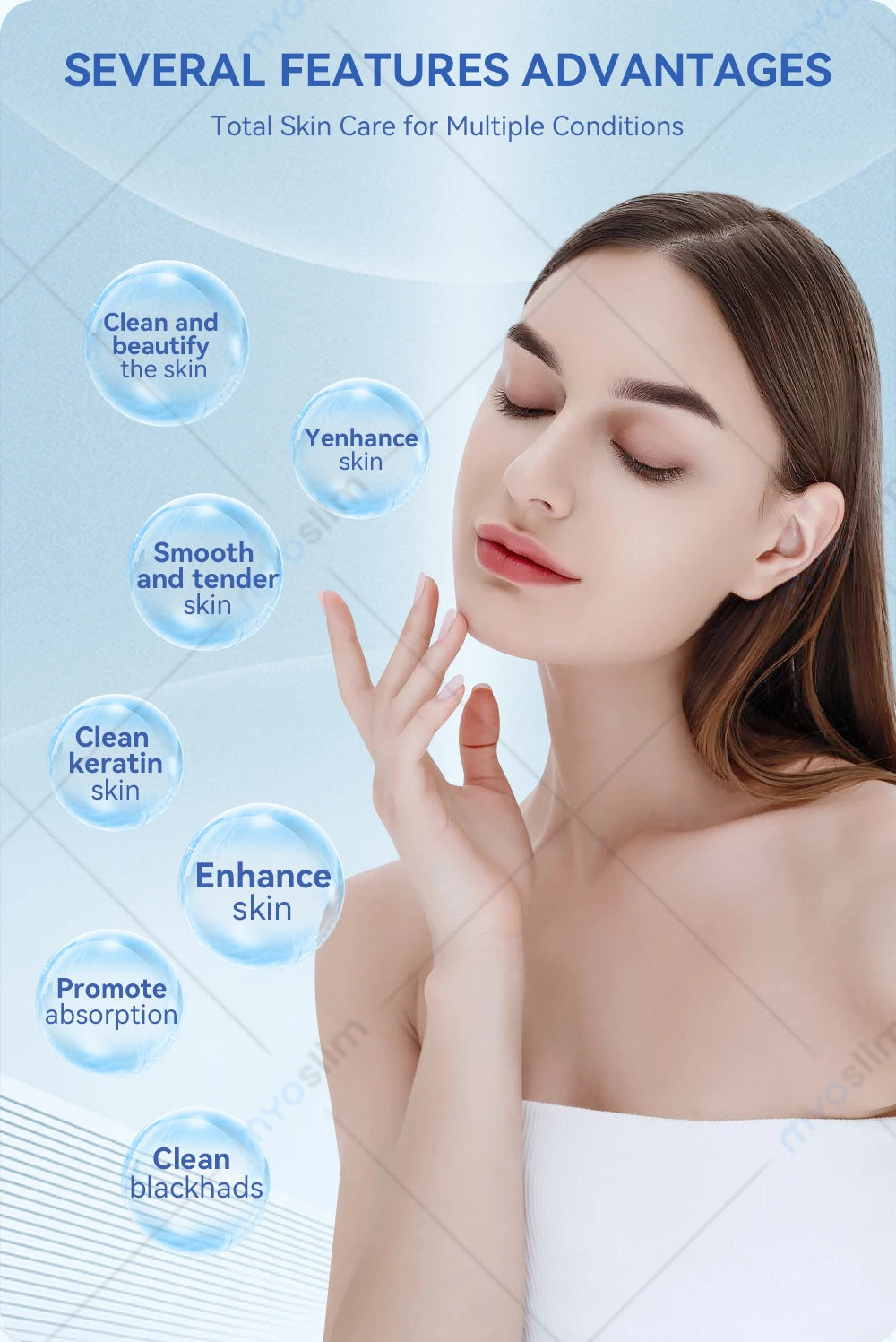 Oxygen Skin Moisturizing Beauty Machine Hydrodermabrasion Water Peeling Deep Cleansing Exfoliation Beauty Facial Device