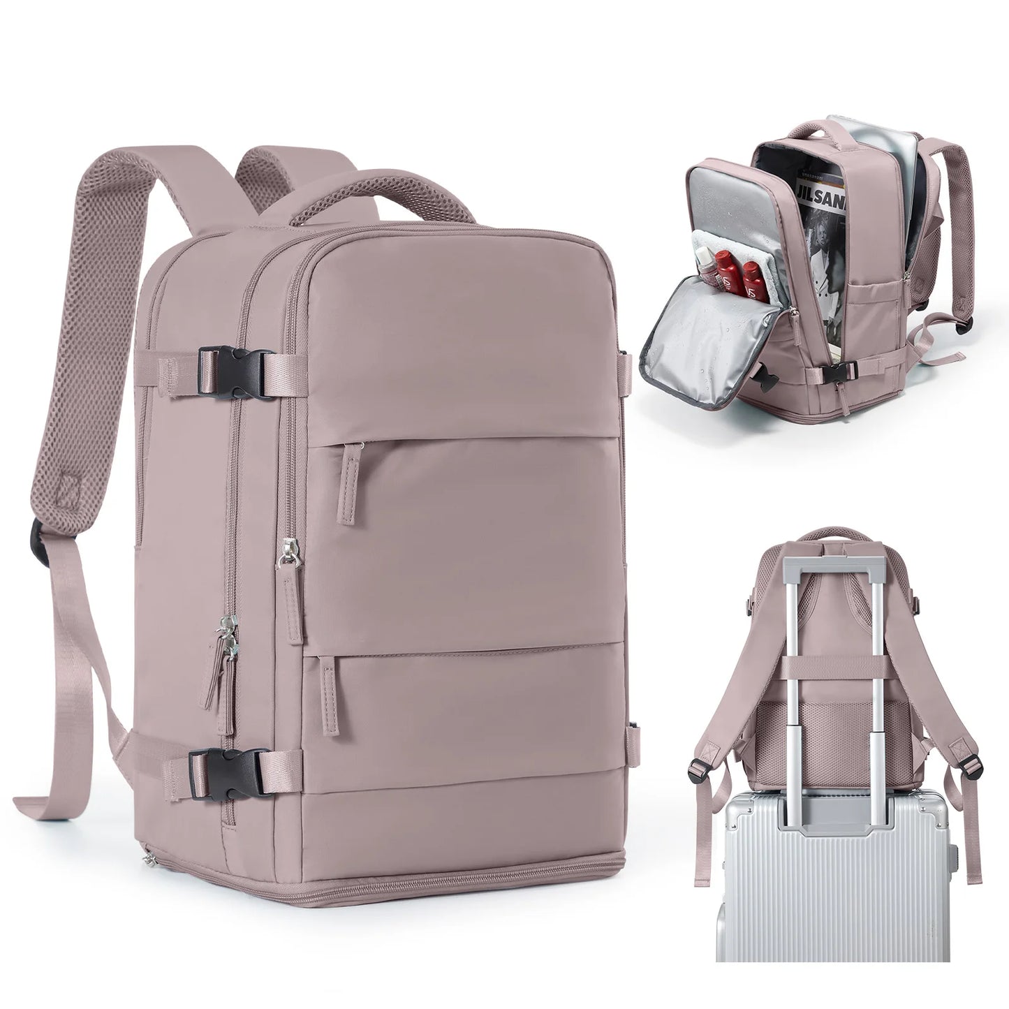 Women Men Hand Luggage Backpack Business College Laptop Travel Backpack Waterproof Carry on mochila viaje cabina avion 40x20x25