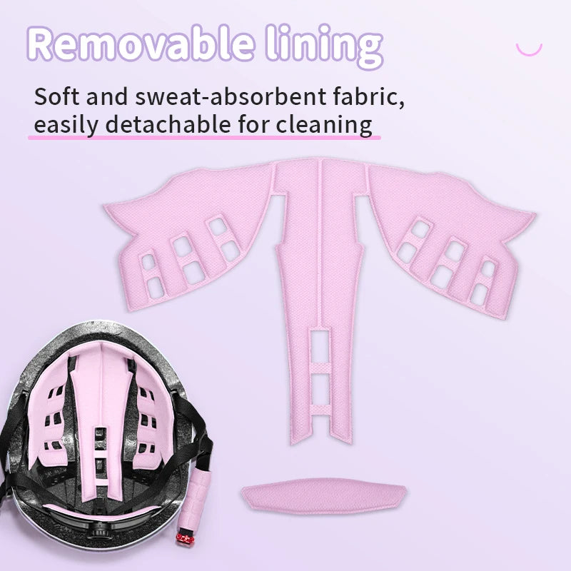 Children's Bicycle Helmet 3D Shockproof Design Breathable Liner Balance Bike Safety Helmet Unisex 48-52cm Fit Cycling Cap