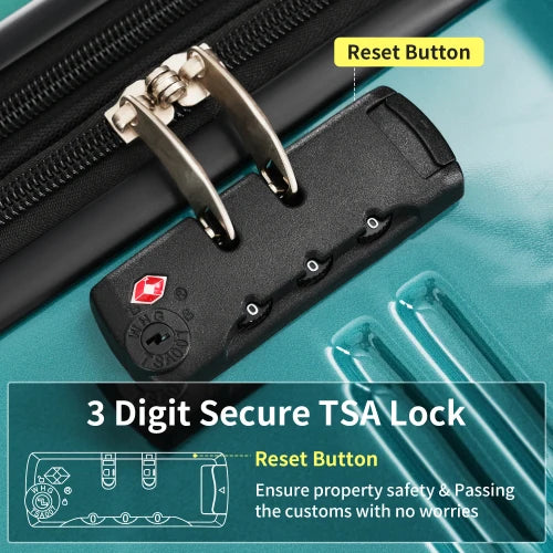 Hardshell Luggage Sets 3 Piece Gradient Color Expandable Suitcase with Spinner Wheels and TSA Lock Lightweight 20" 24" 28" Avail