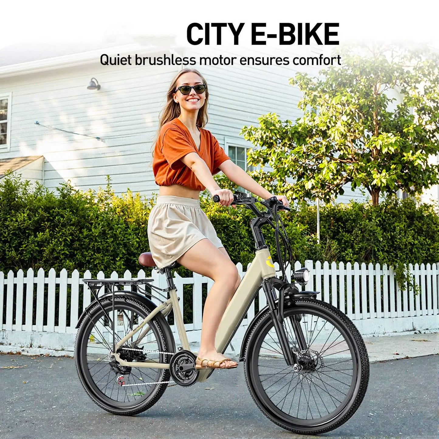 24" Adult 650W Peak Motor Electric Mountain E Bike Electric Bicycle 23.9Mph 33Miles 36V 13AH Electric EBike for Adults