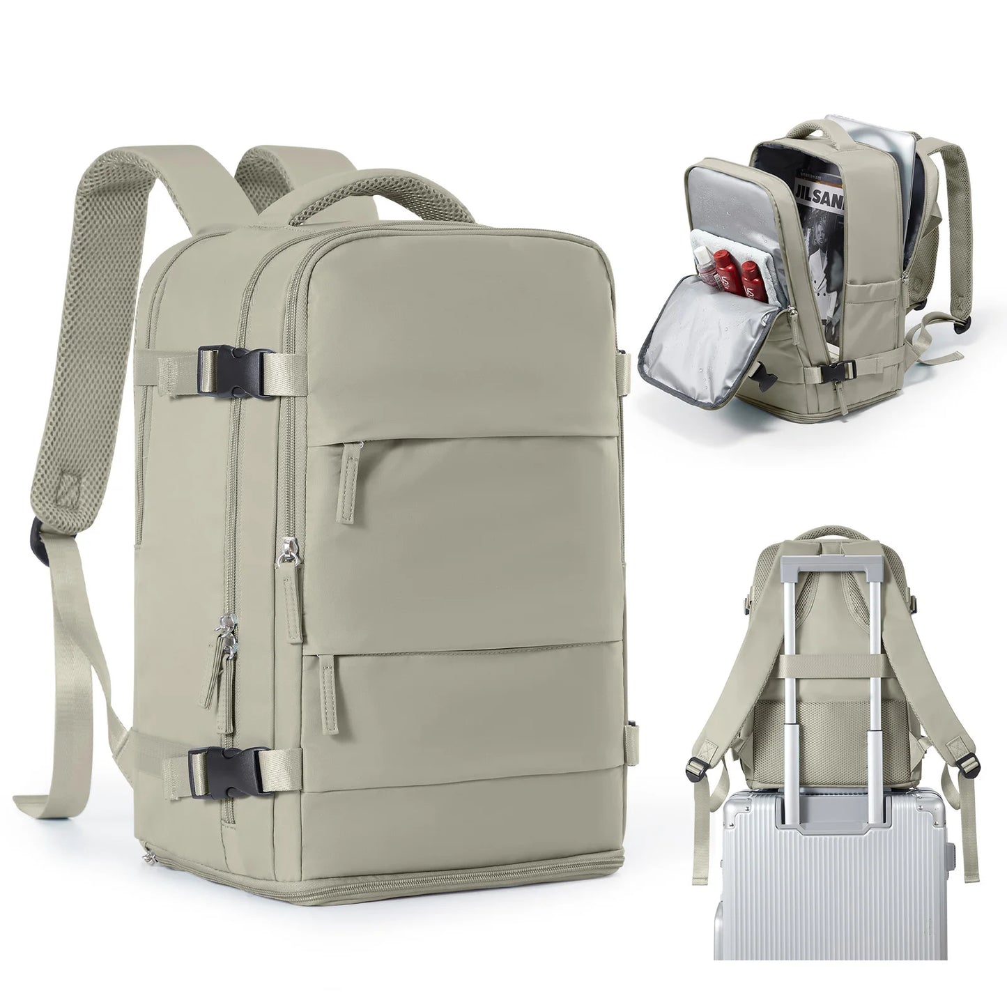 Women Men Hand Luggage Backpack Business College Laptop Travel Backpack Waterproof Carry on mochila viaje cabina avion 40x20x25