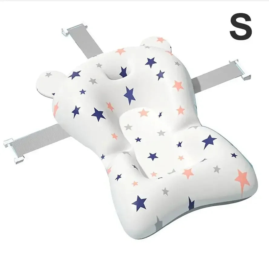 Ajustable Bath Tub Shower Cushion Newborn Support Seat Mat Baby Bath Seat Floating Water Pad Portable Foldable Baby Bathtub Pad