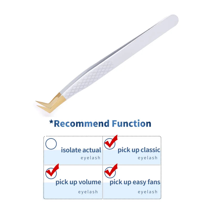 1PC False Lashes Eyelashes Extension Tweezers Mega volume Mink Make Fans Boot isolation Pliers Nail Clips Beauty make up Tools