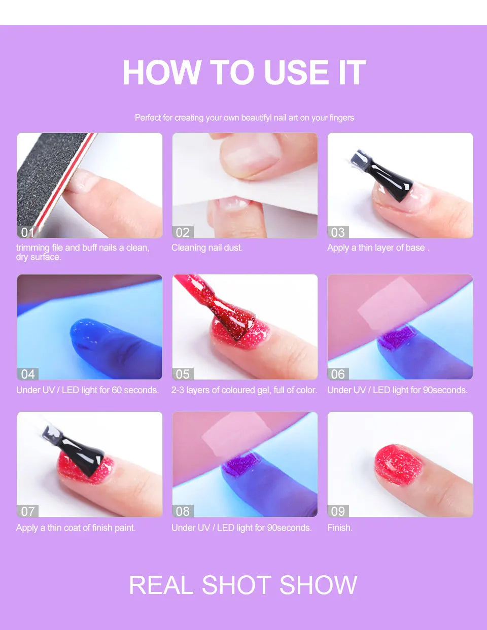 Nail Gel Polish Kit 21PCS 8ML Glitter Nails Art Gel Varnish for Beginner Manicure Salon & Home Professional Art DIY Supplies Set