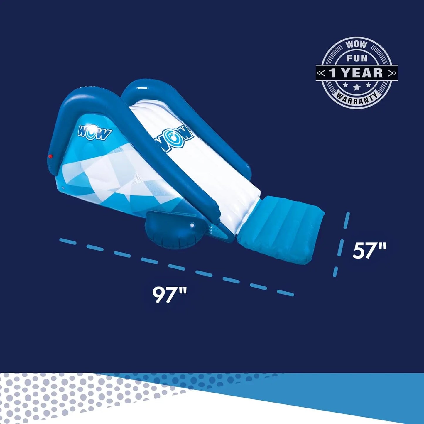 Inflatable Water Slide for Kids and Adults with Sprinkler - Fun Backyard Pool Party Slide