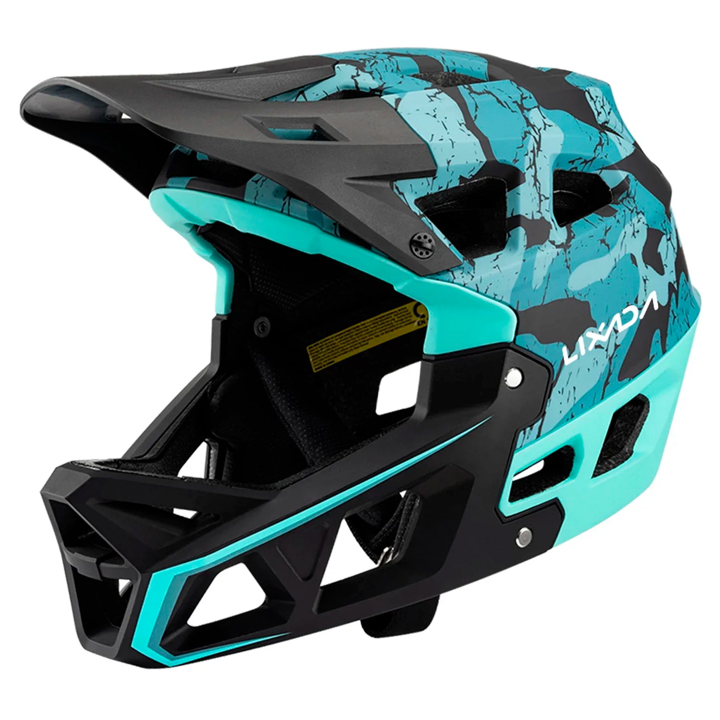 Full Face MTB Helmet for Downhill Racing Adults with 31 Vents & Adjustable Visor, Men/Women Mountain Bike Safety Cycling Gear