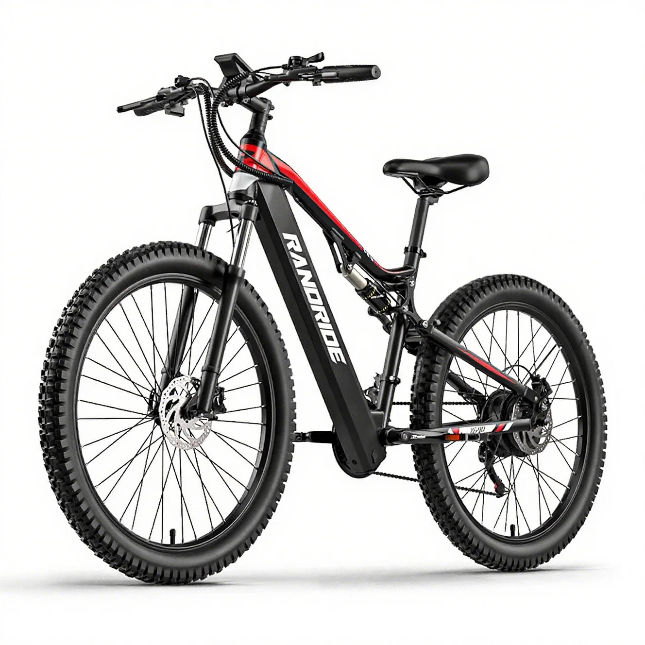 RANDRIDE YG90 1000W Electric Mountain Bike US Stock Fast Delivery 48V 17Ah Full Suspension Hydraulic Brakes E bike