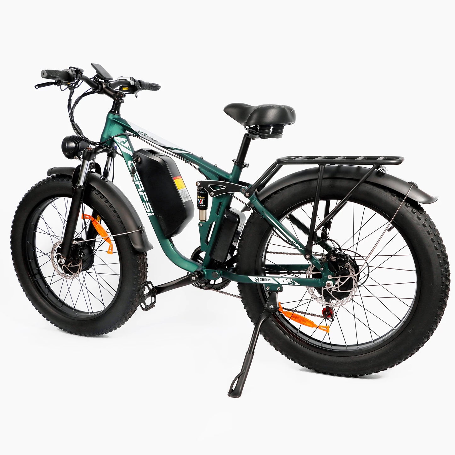 BAOLUJIE DP-2603 Adult E-bike 1500W*2 Motor 48V25Ah Battery Commute Electric Bike 26-inch Fat Tire E-Mountain Bike 21 Speeds