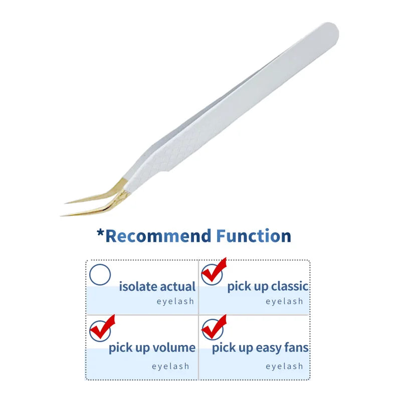 1PC False Lashes Eyelashes Extension Tweezers Mega volume Mink Make Fans Boot isolation Pliers Nail Clips Beauty make up Tools