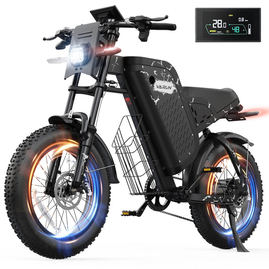 VARUN X-Plorer Raptor Electric Bicycle 1000W Motor 48V 20.8Ah Battery Adult E-Bike 20*4.0 Inch Fat Tire Off-road Mountain Bike