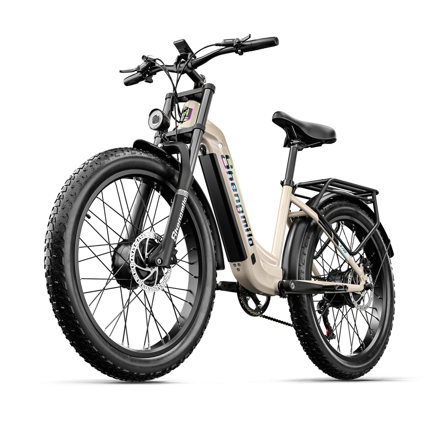 Shengmilo S700 Adult Journey Ebike 2000W 48V 17.5Ah Hydraulic Disc Brakes Electric Bicycle 26*3.0" Tire Mountain Electric Bike