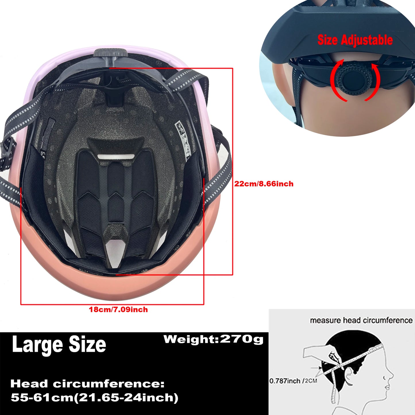 ARTOROO Adult Road Bike Bicycle Helmet for Women and Men, Ultralight aero Large Size Woman Bicycle Cycling Helmet Size Adjustabl