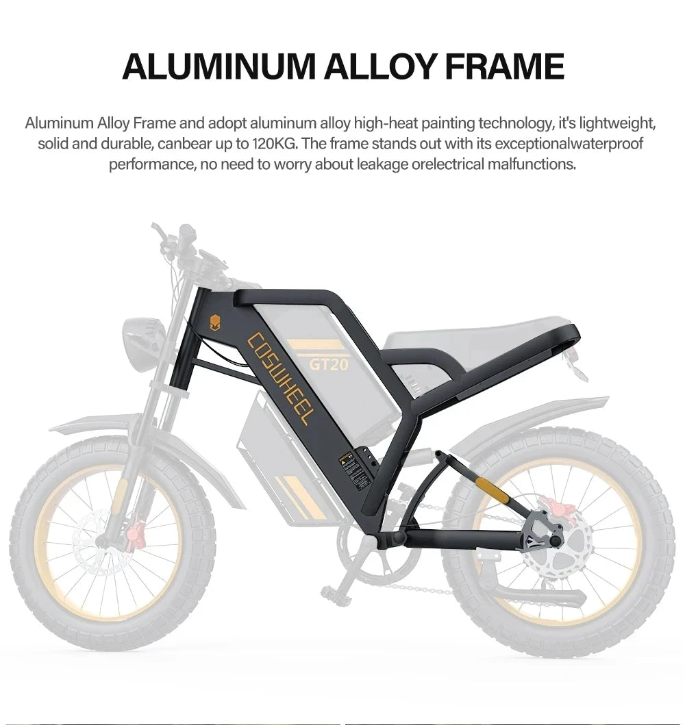 Coswheel Electric bike Dual Motor GT20 Pro/GT20 3000W 48V 40AH Mountain bikes Electric Off Road Bike Fat Tires Motorcycle Ebike